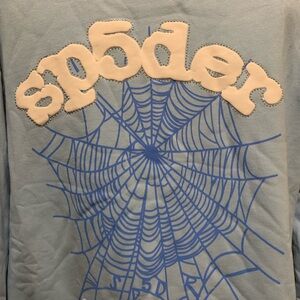 Sp5der Web Hoodie Sky Blue